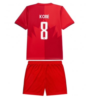 Kanada Ismael Kone #8 Replika Hemmatröja Barn VM 2026 Kortärmad (+ Korta byxor)